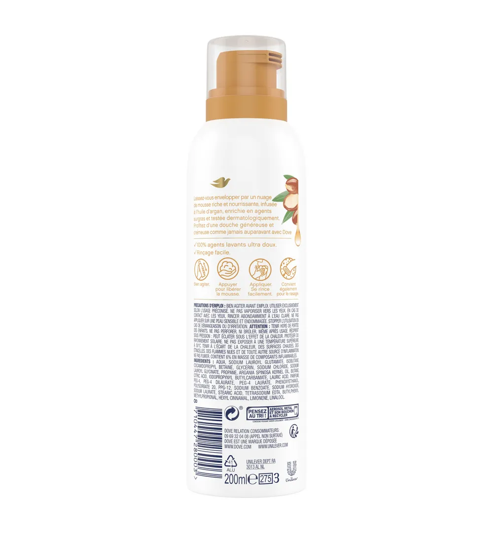 Dove Shower mousse argan oil (200 ml) - image 2