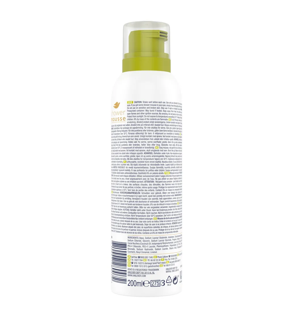 Dove Shower mousse coconut oil (200 ml)