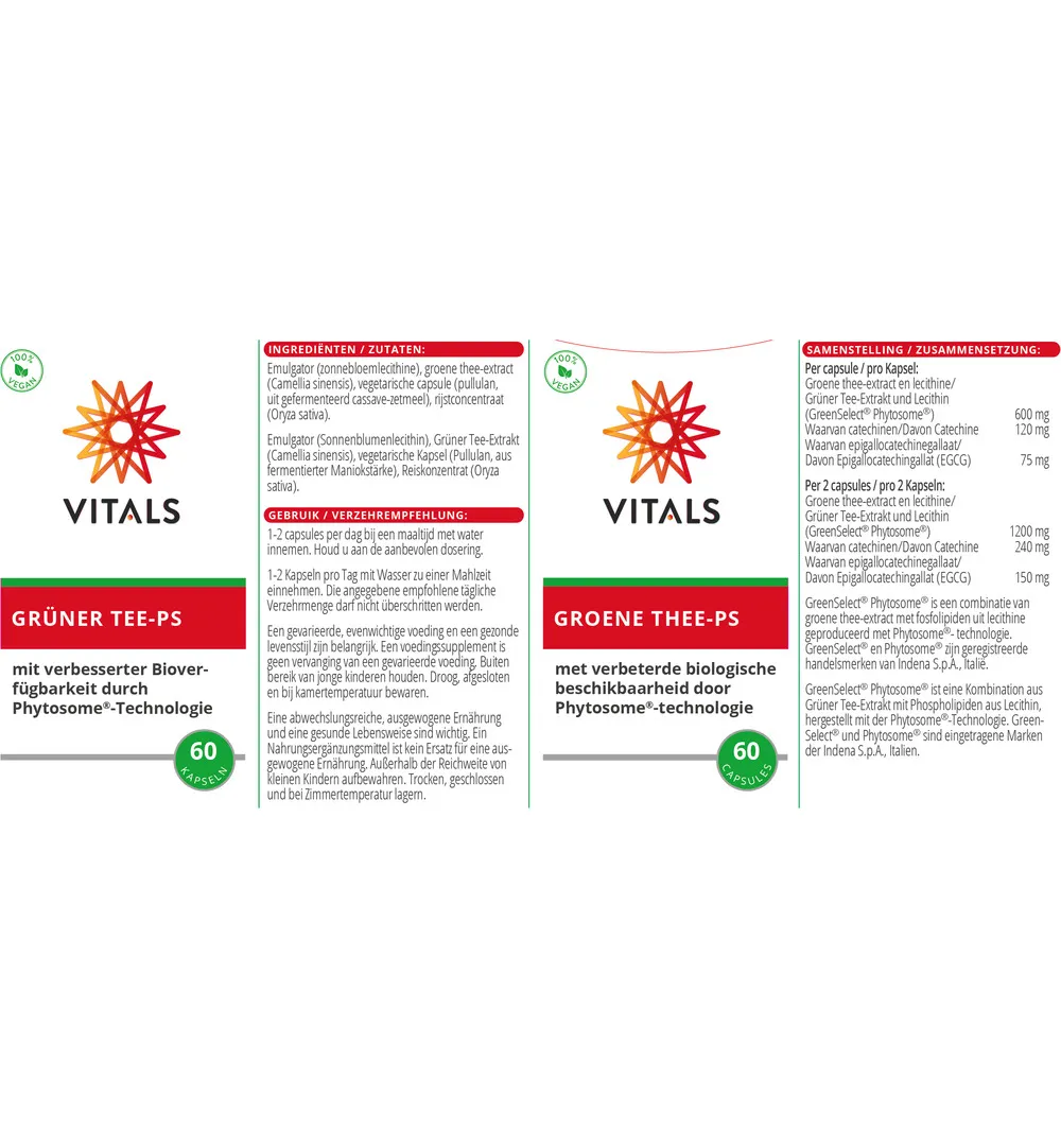 Vitals Groene Thee-PS (60 capsules) - image 3