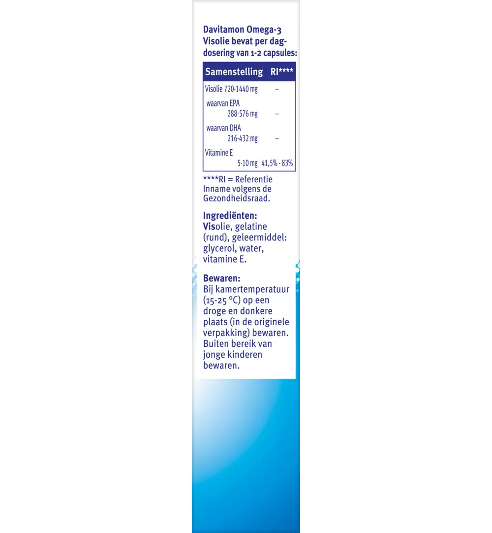 Davitamon Omega 3 Visolie (60 capsules) - image 4