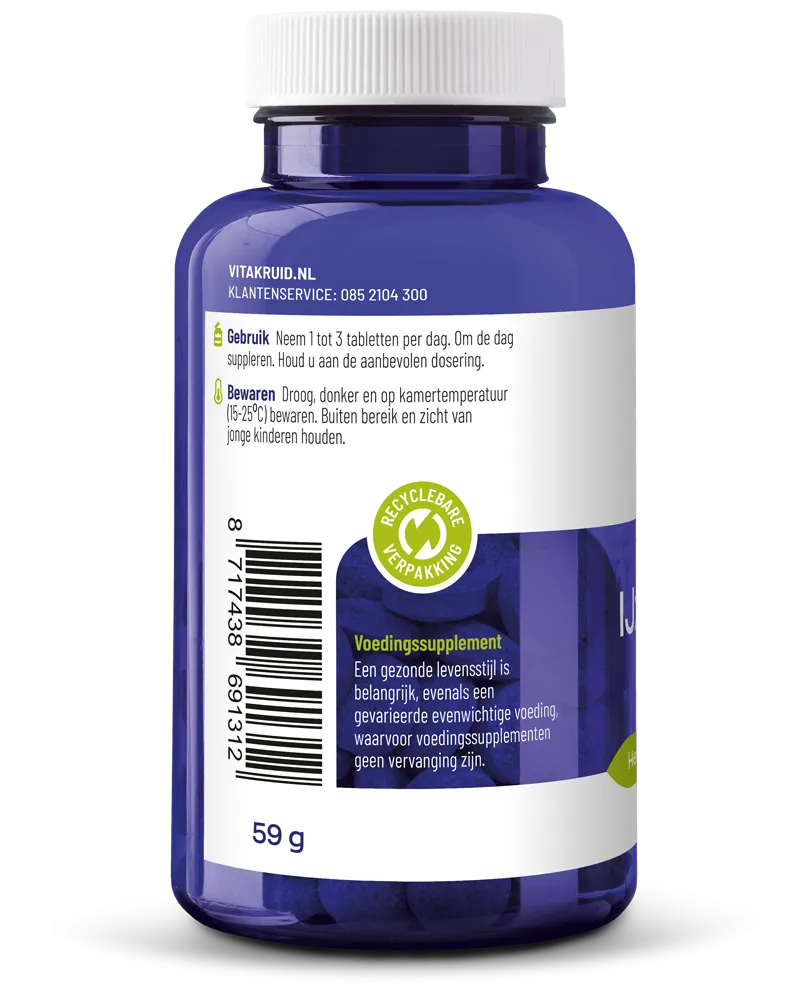 Vitakruid Ijzer Bisglycinaat 28 Complex Oa Koper Vitamine C (90 tabletten)