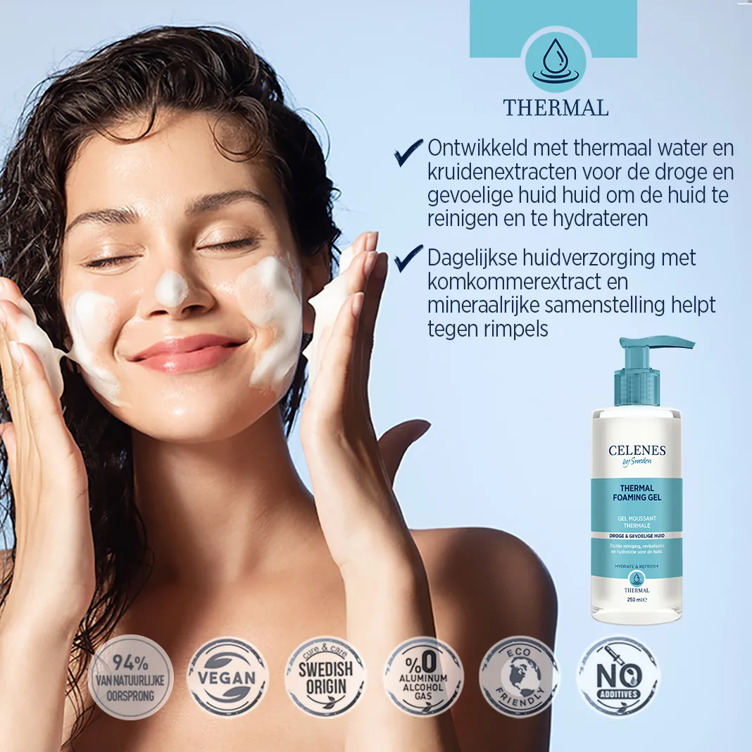 Celenes Thermal foaming gel dry skin (250 ml)