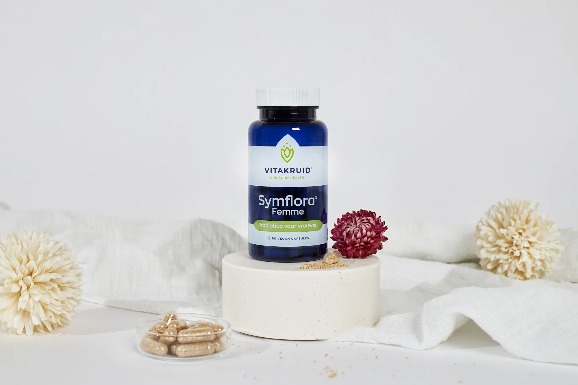 Vitakruid Symflora® Femme Probiotica voor Vrouwen (90 vega capsules) - image 6