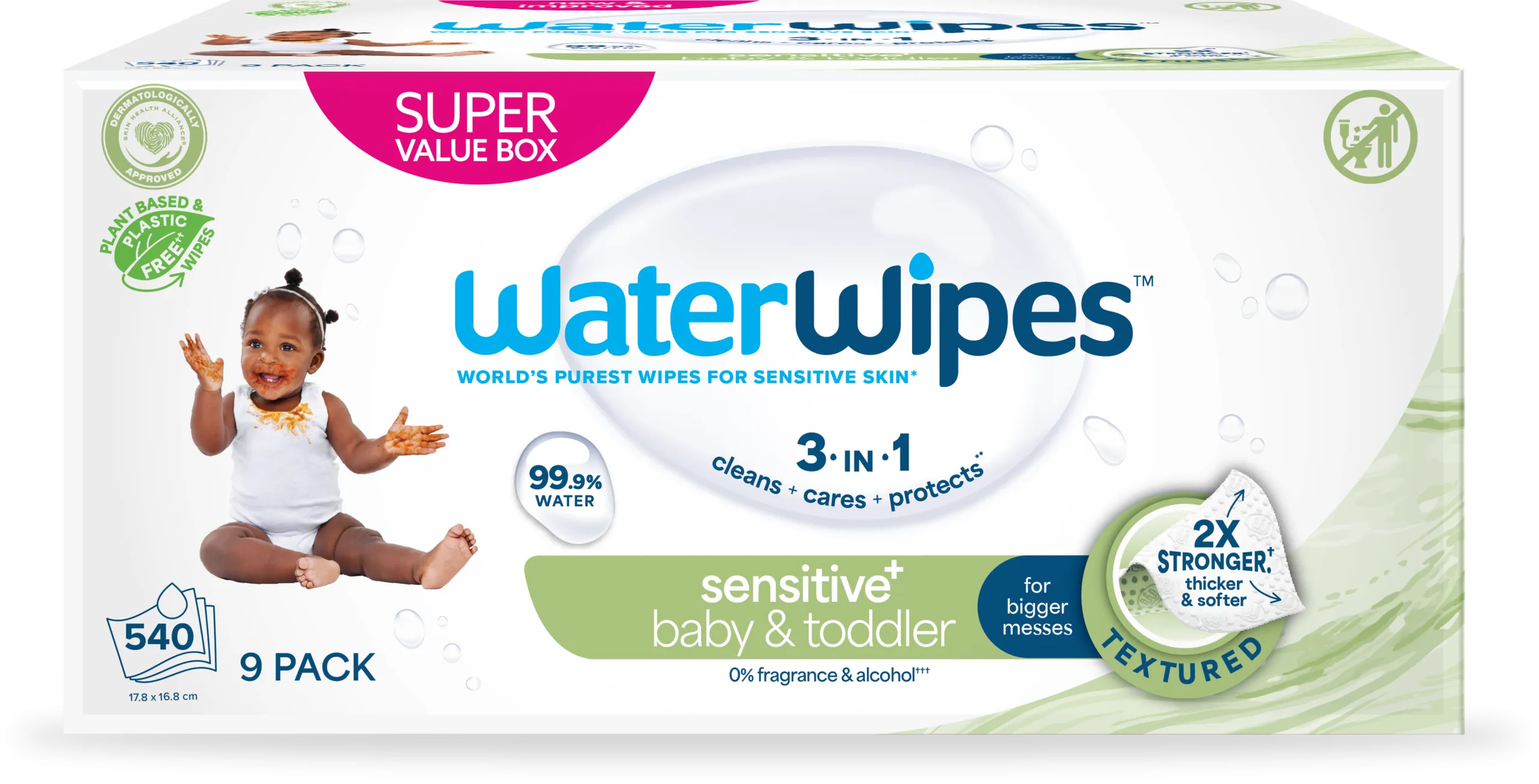 WaterWipes Snoetendoekjes 9-pak (540 stuks)