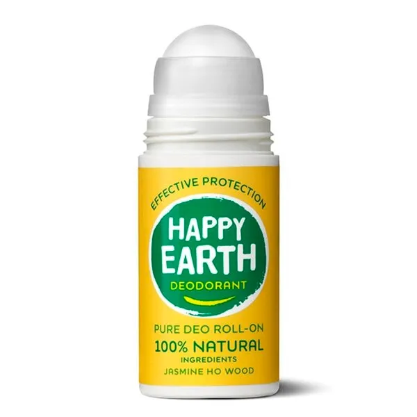 Happy Earth Deodorant roll on jasmine ho wood (75 ml)