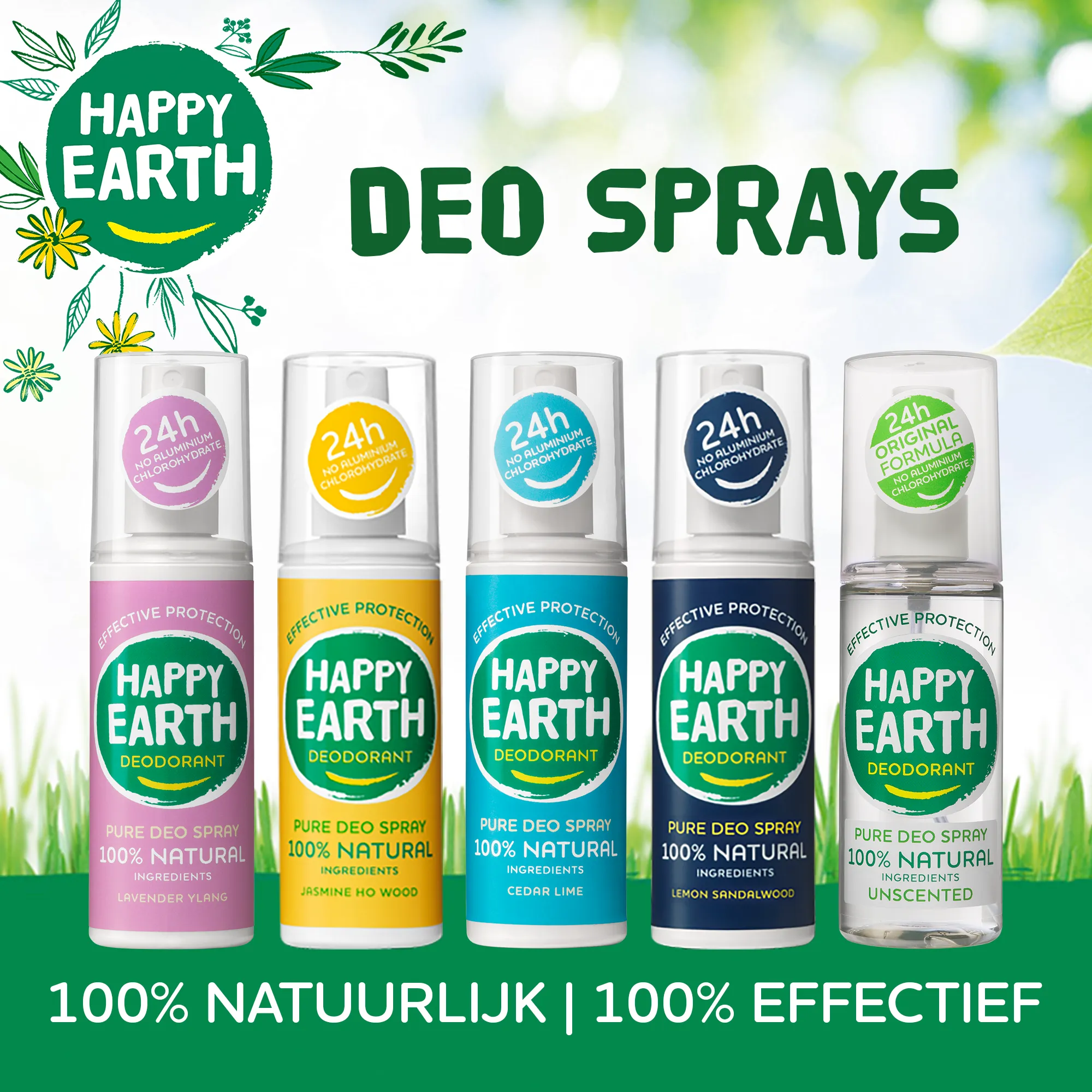 Happy Earth Pure deodorant spray lavender ylang (100 ml) - image 6