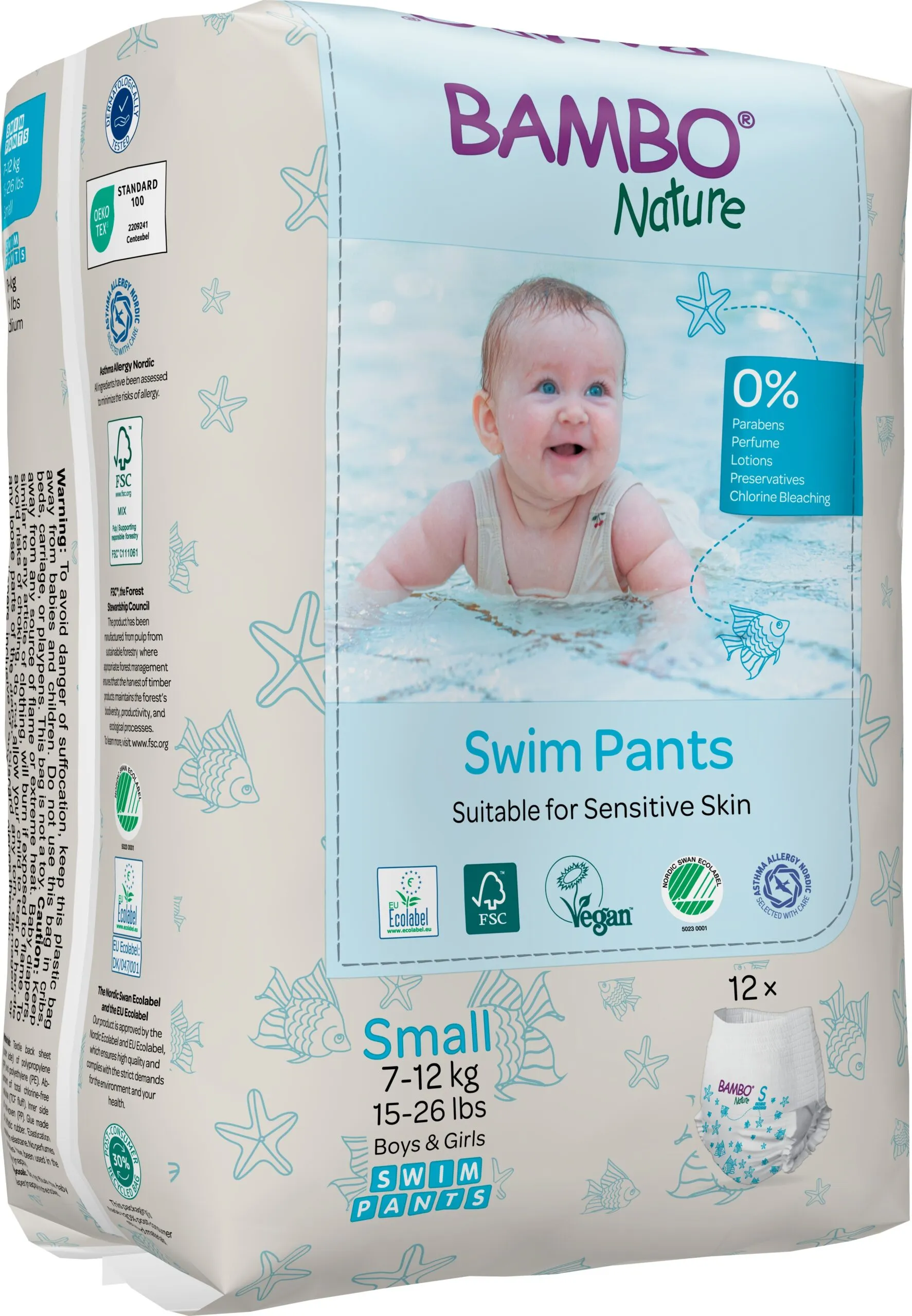 Bambo Nature Zwembroekjes S 7-12kg (12 stuks) - image 4