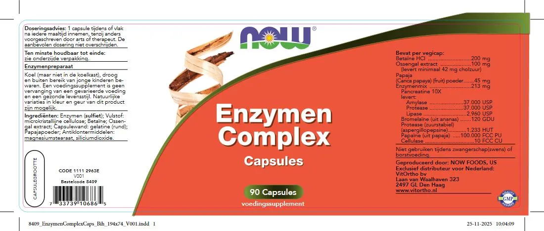Now Enzymen Complex (90 capsules)
