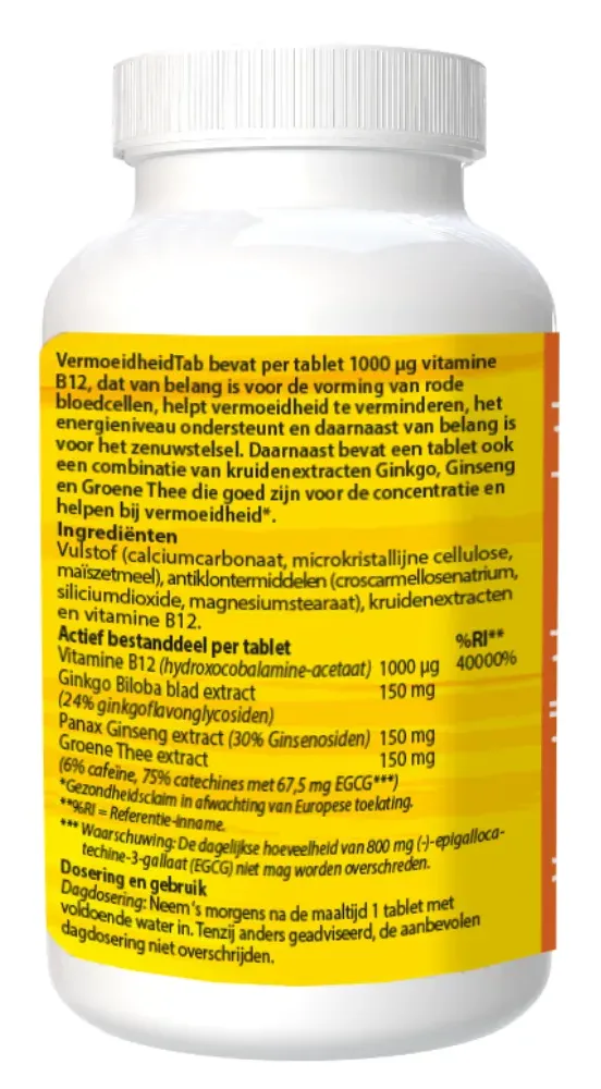 Bloem Vermoeidheidtab Tabletten (60 tabletten)