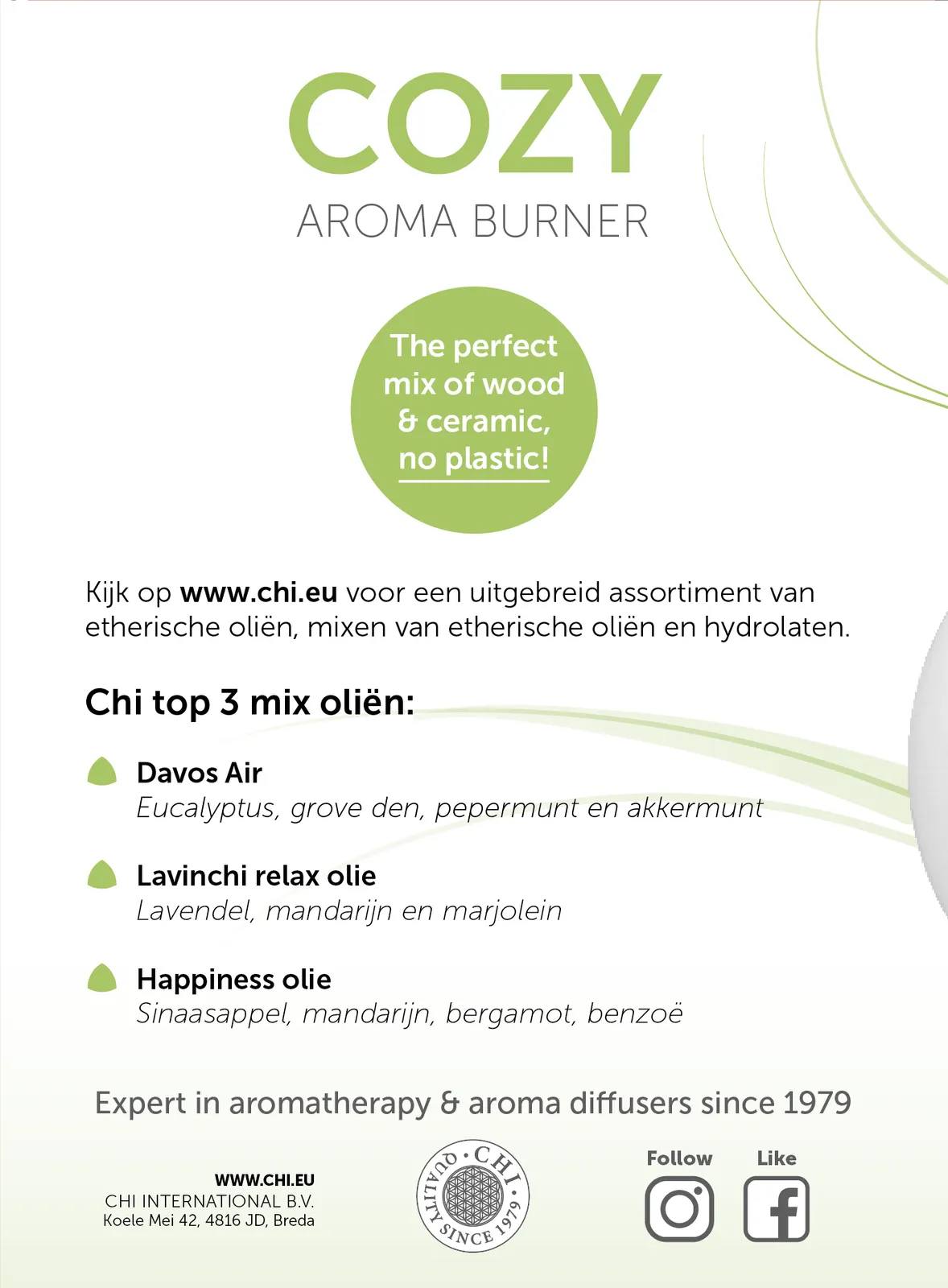 Chi Natural Life Cozy Aroma Burner (1 stuk) - image 2