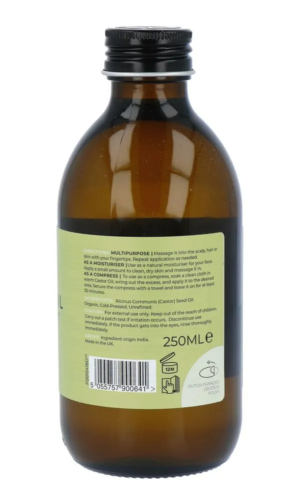 Fushi Fresh Pressed Organic Castor Oil (250 ml)