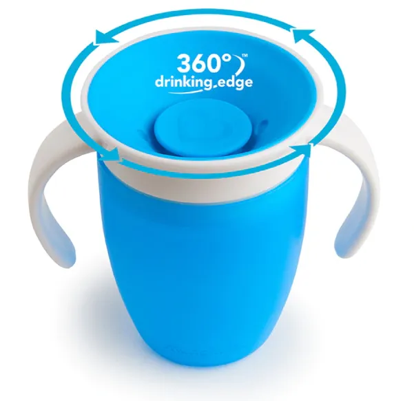 Munchkin Miracle 360° Oefenbeker Blauw (207 ml)