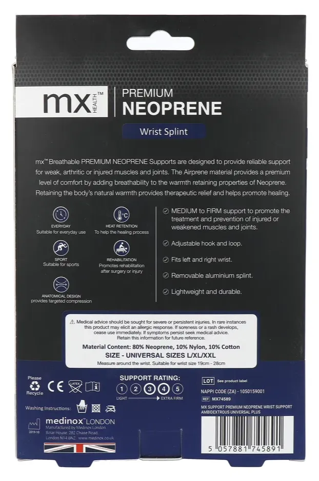 Mx Health Premium Pols Spalk Universeel - Maat XL/3xl (1 stuk)