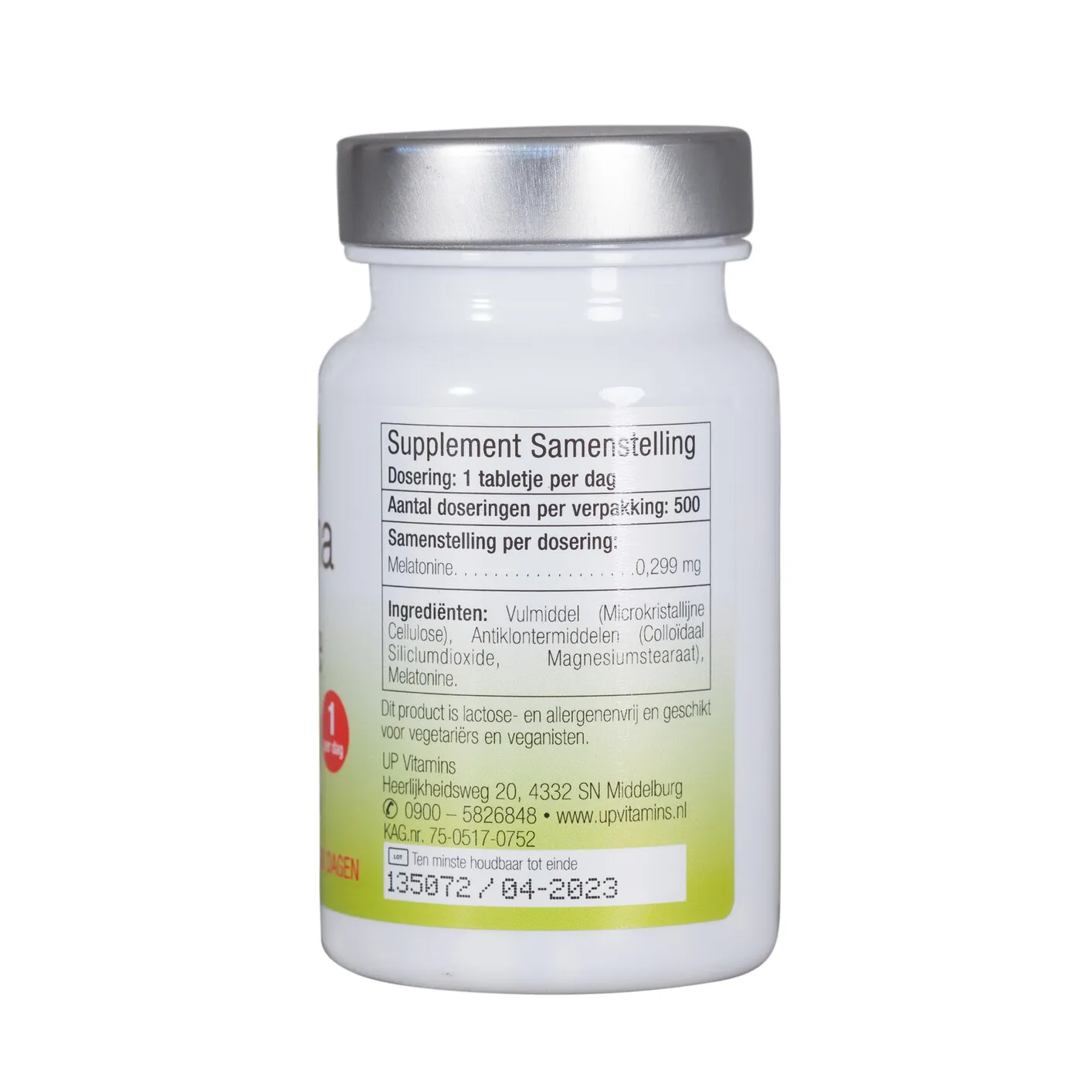 Unipharma Melatonine Puur 0,299mg Tabletten (500 tabletten) - image 2