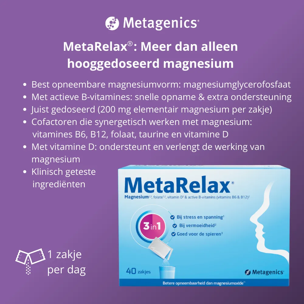 Metagenics MetaRelax® Magnesium (40 zakjes) - image 4