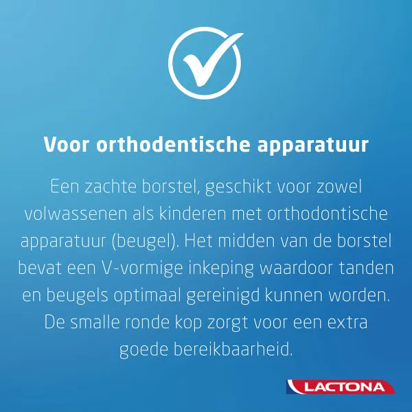 Lactona Orthodontische Tandenborstel (1 stuk)