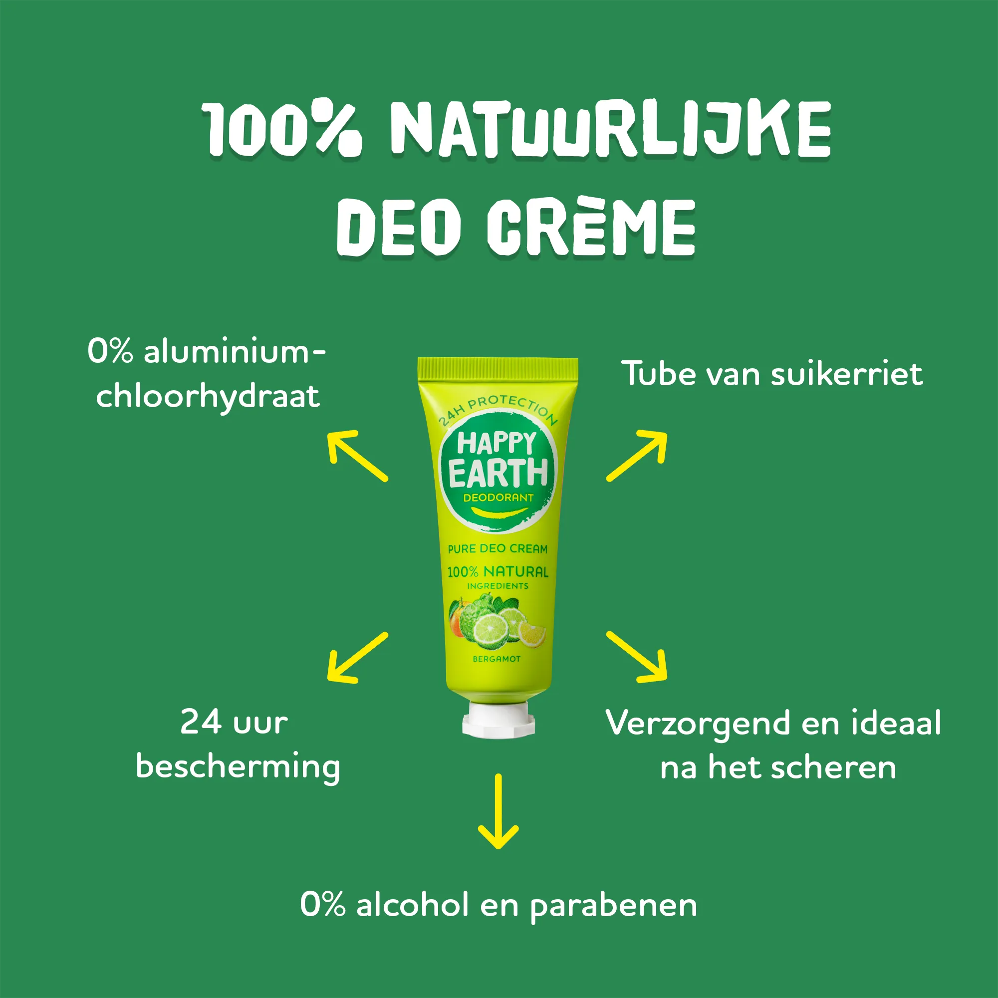 Happy Earth Pure Deodorantcreme Bergamot (40 ml) - image 3