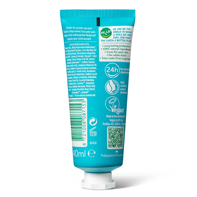 Happy Earth Pure Deodorantcreme Cedar lime (40 ml)