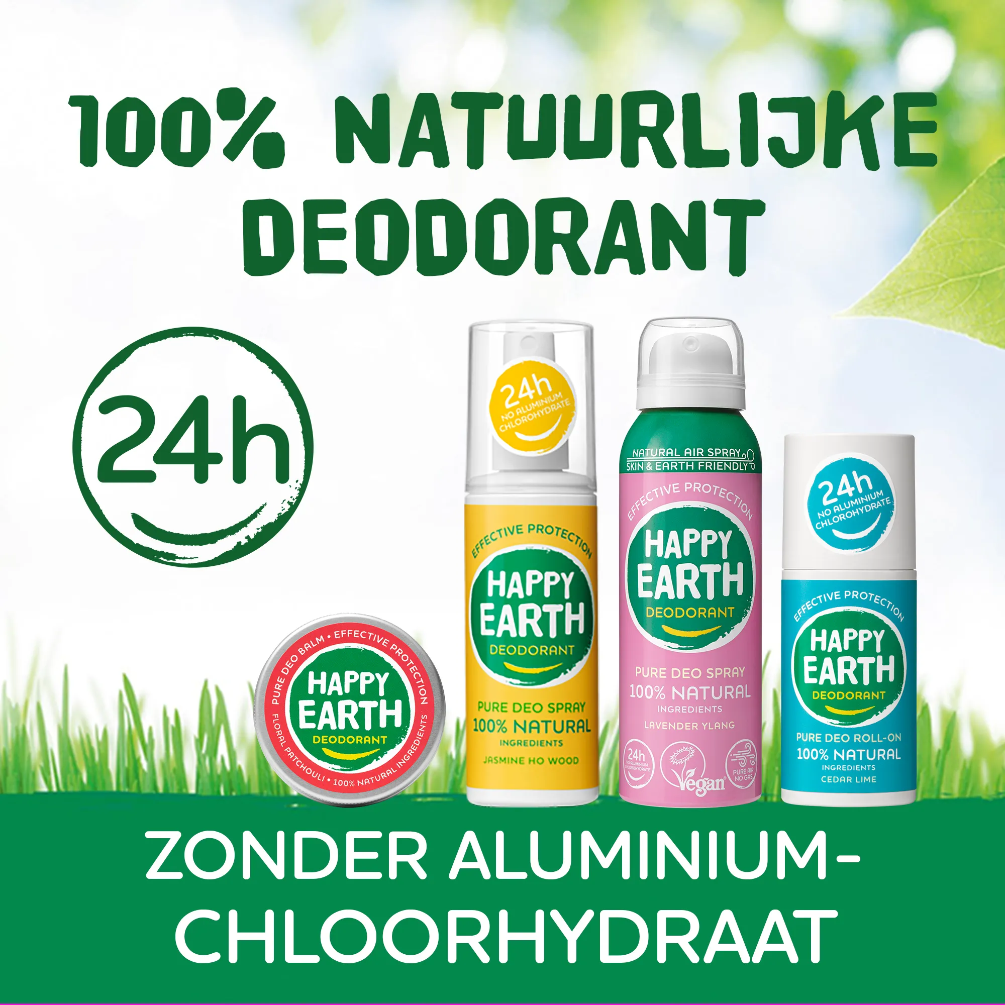 Happy Earth Pure Deodorantcreme Cedar lime (40 ml) - image 2