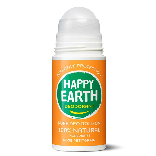 Happy Earth Pure Deoroller Rose Petitgrain (75 ml)
