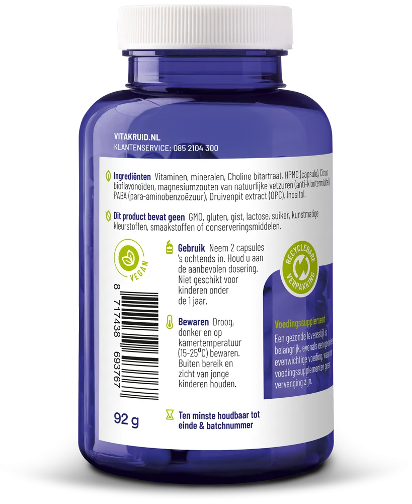 Vitakruid Multi Dag Mama Vegan (180 vega capsules)