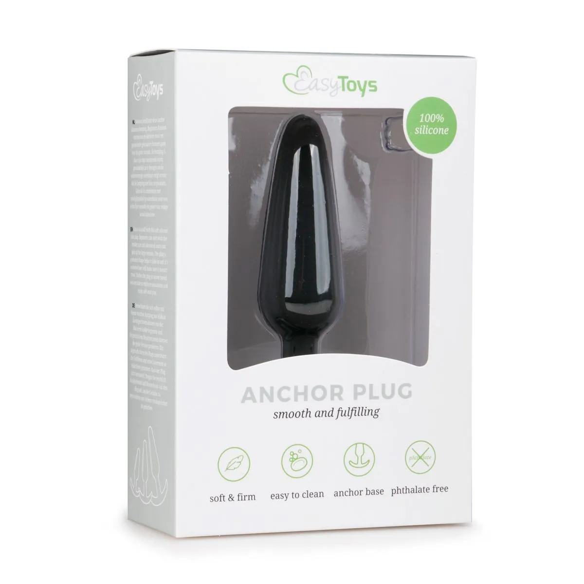 Easytoys Anal Collection - Buttplug Medium Zwart (1 stuk)