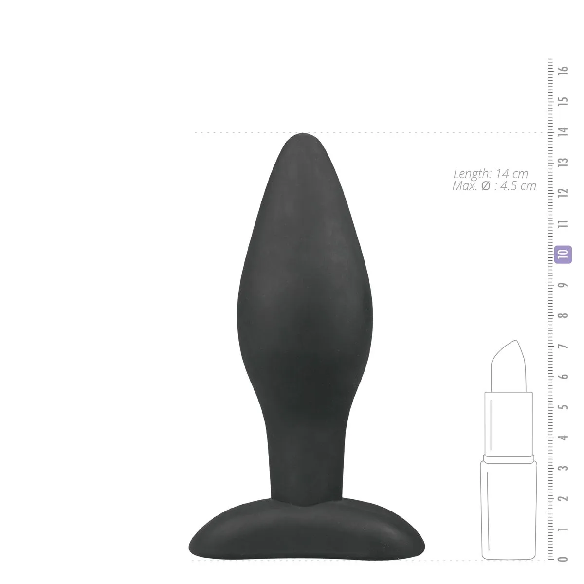 Easytoys Anal Collection - Silicone Buttplug Large Zwart (1 stuk) - image 4