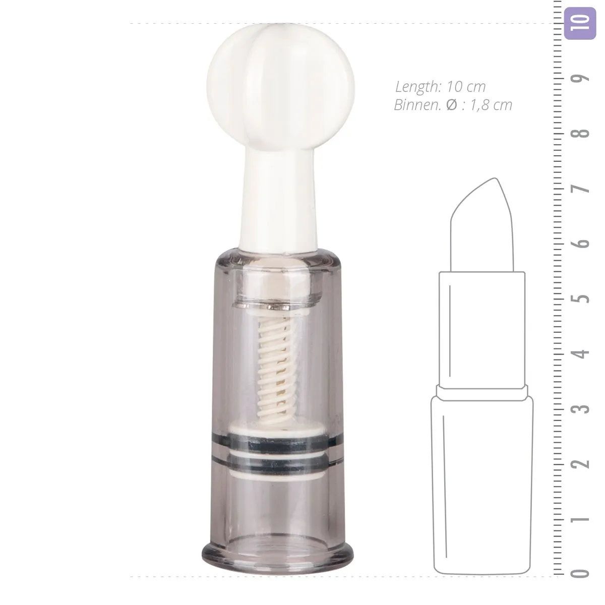 Easytoys Fetish Collection - Nipple & Clit Suckers 3 pcs Transparant (1 stuk) - image 3