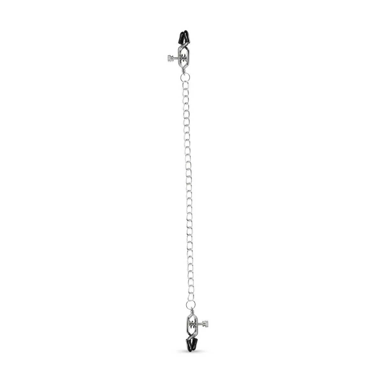 Easytoys Fetish Collection - Big Nipple Clamps with Chain Zilver (1 stuk) - image 2