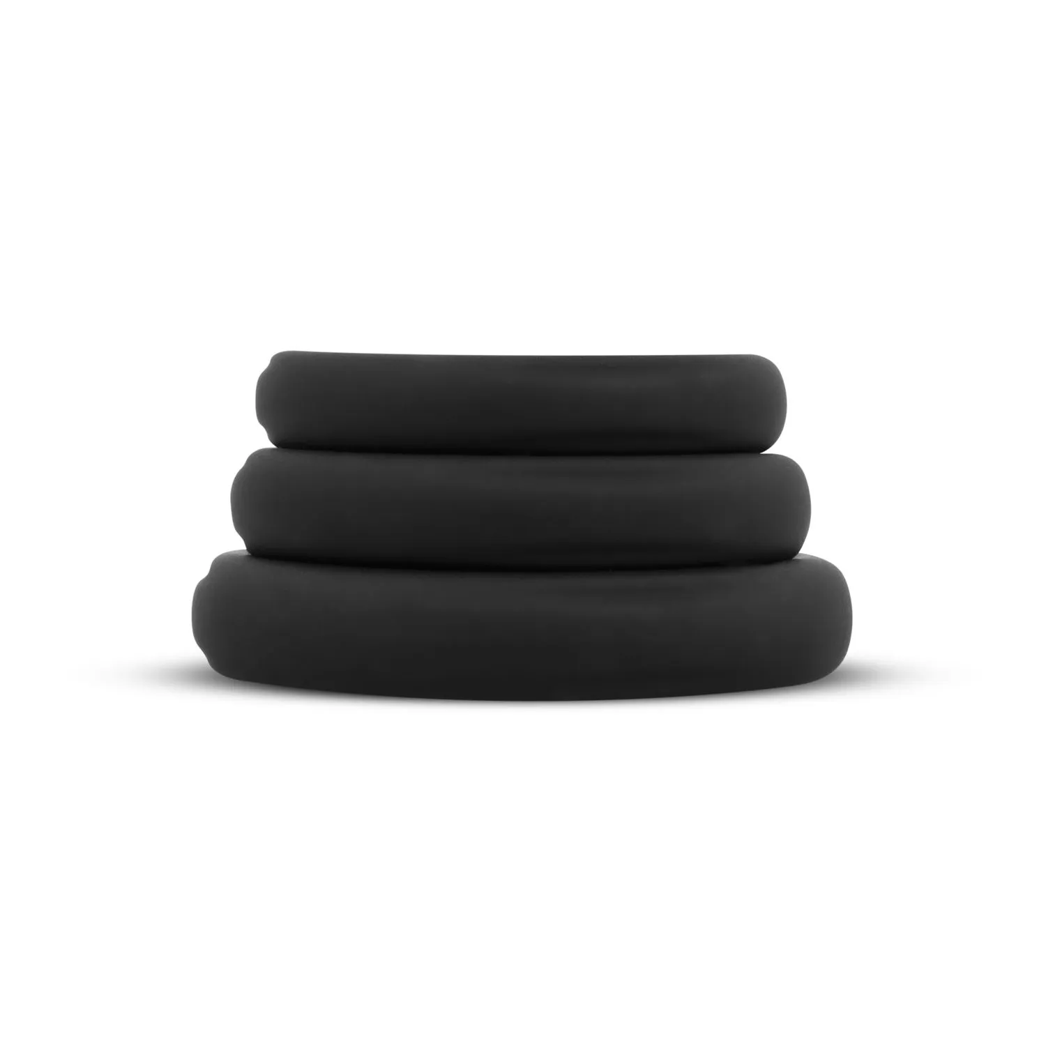 Easytoys Men Only - Silicone Cock Ring 3-Piece Set Zwart (1 stuk) - image 2