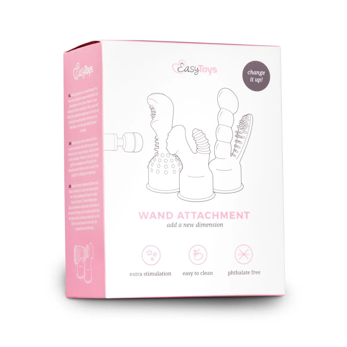 Easytoys Wand Collection - Masturbator Wand Attachtment Transparant (1 stuk)