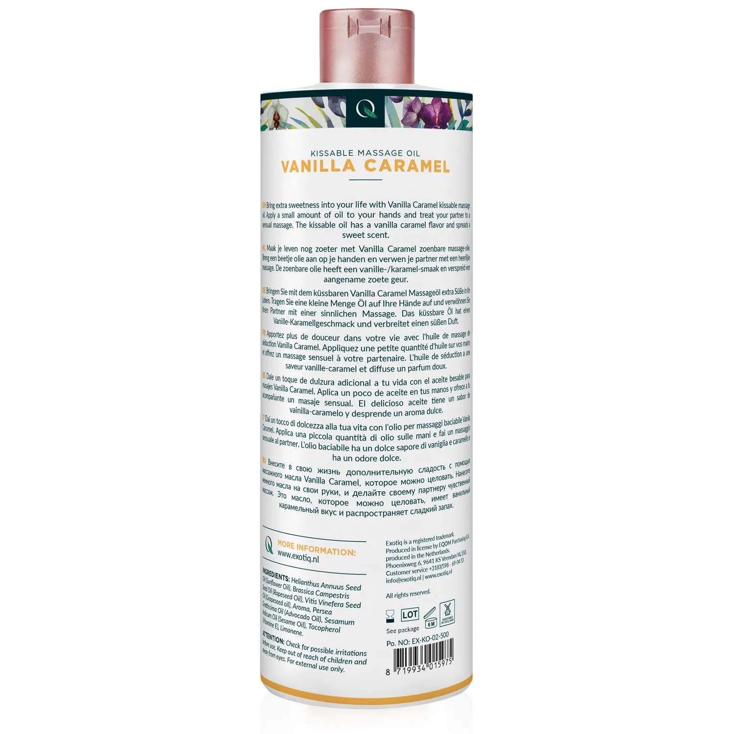 Exotiq - Massage Oil Vanilla Caramel  (500 ml) - image 2