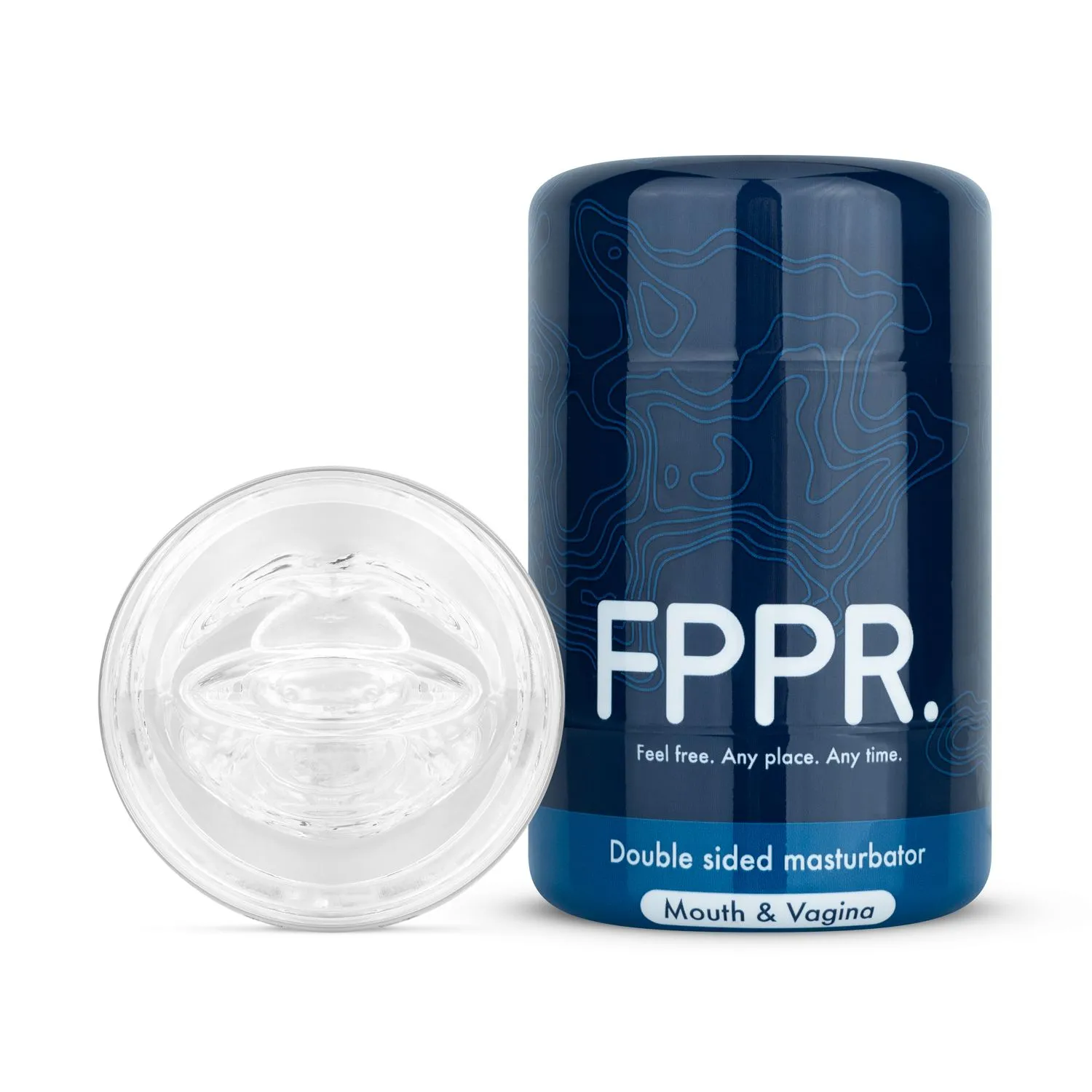 FPPR. - Double-Sided Masturbator Vagina Mouth Transparant (1 stuk)