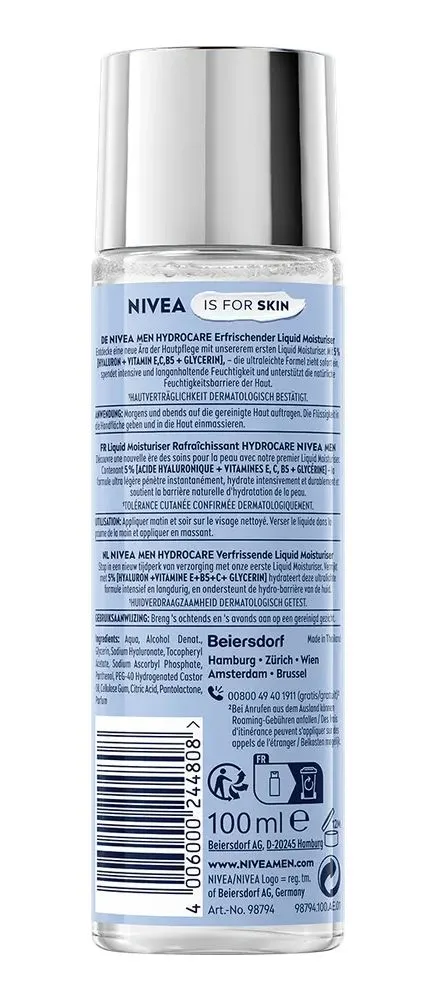 Nivea Men Hydrocare Liquid Moisturiser (100 ml)