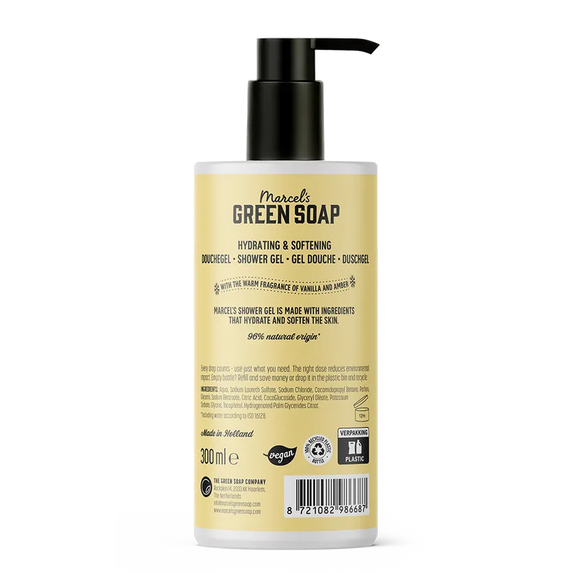 Marcel's Green Soap Shower Gel Vanilla & Amber (300 ml)