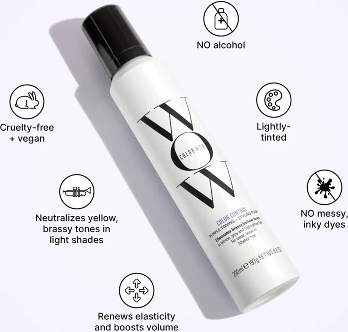 Color Wow Haarschuim Purple (200 ml) - image 2
