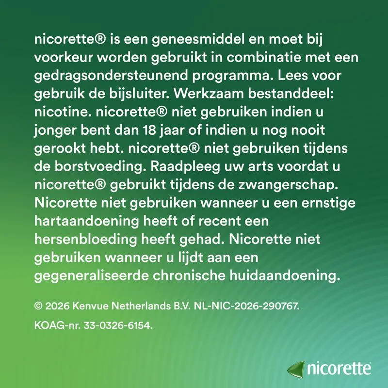 Nicorette Invisible Patch Pleister (7 x 10 mg)