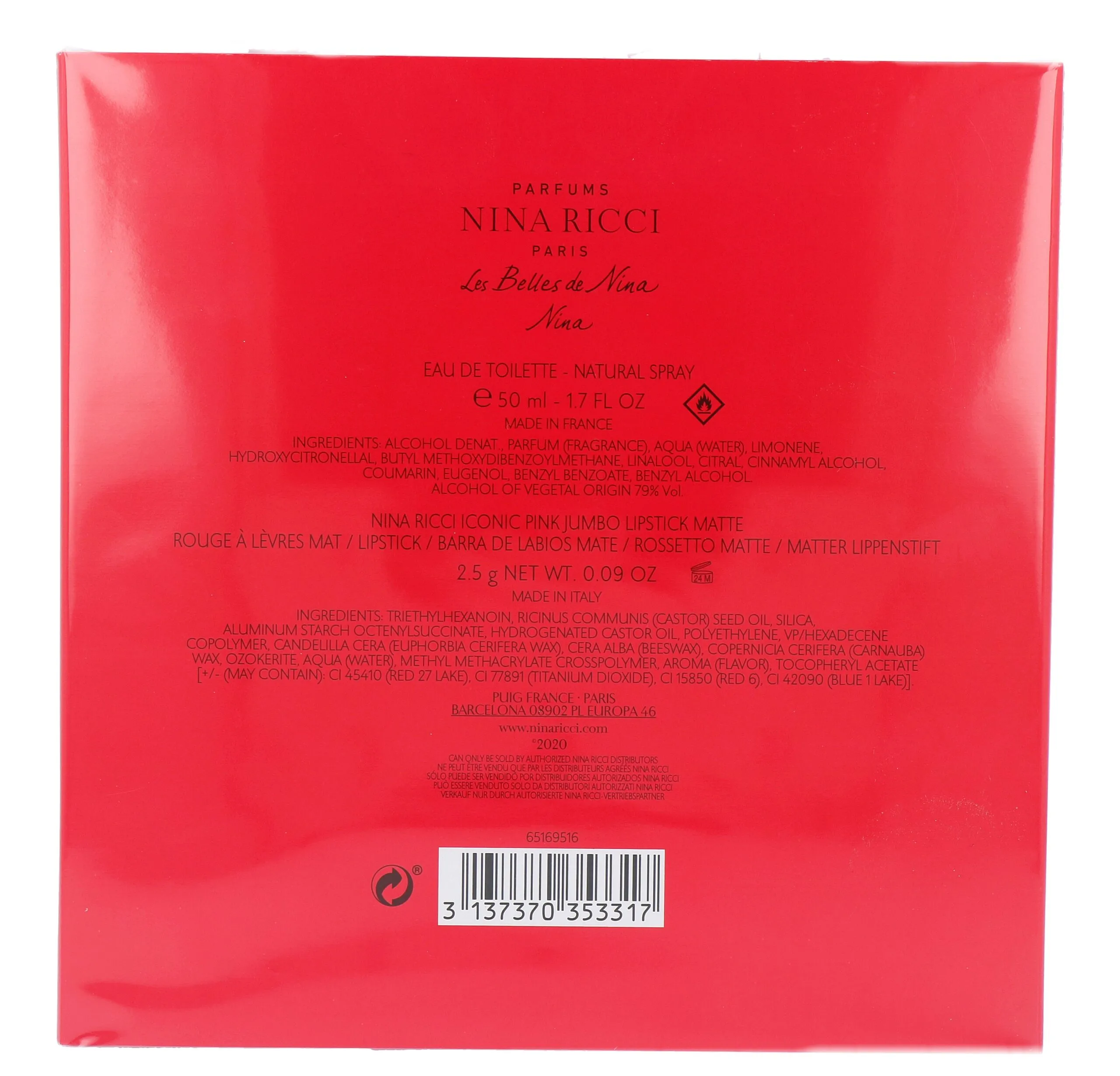 Nina Ricci Loves You Gift set Dames (1 stuk)