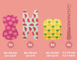 Wild Stripes Finger Flexi Food Pleisters (20 stuks) - image 2