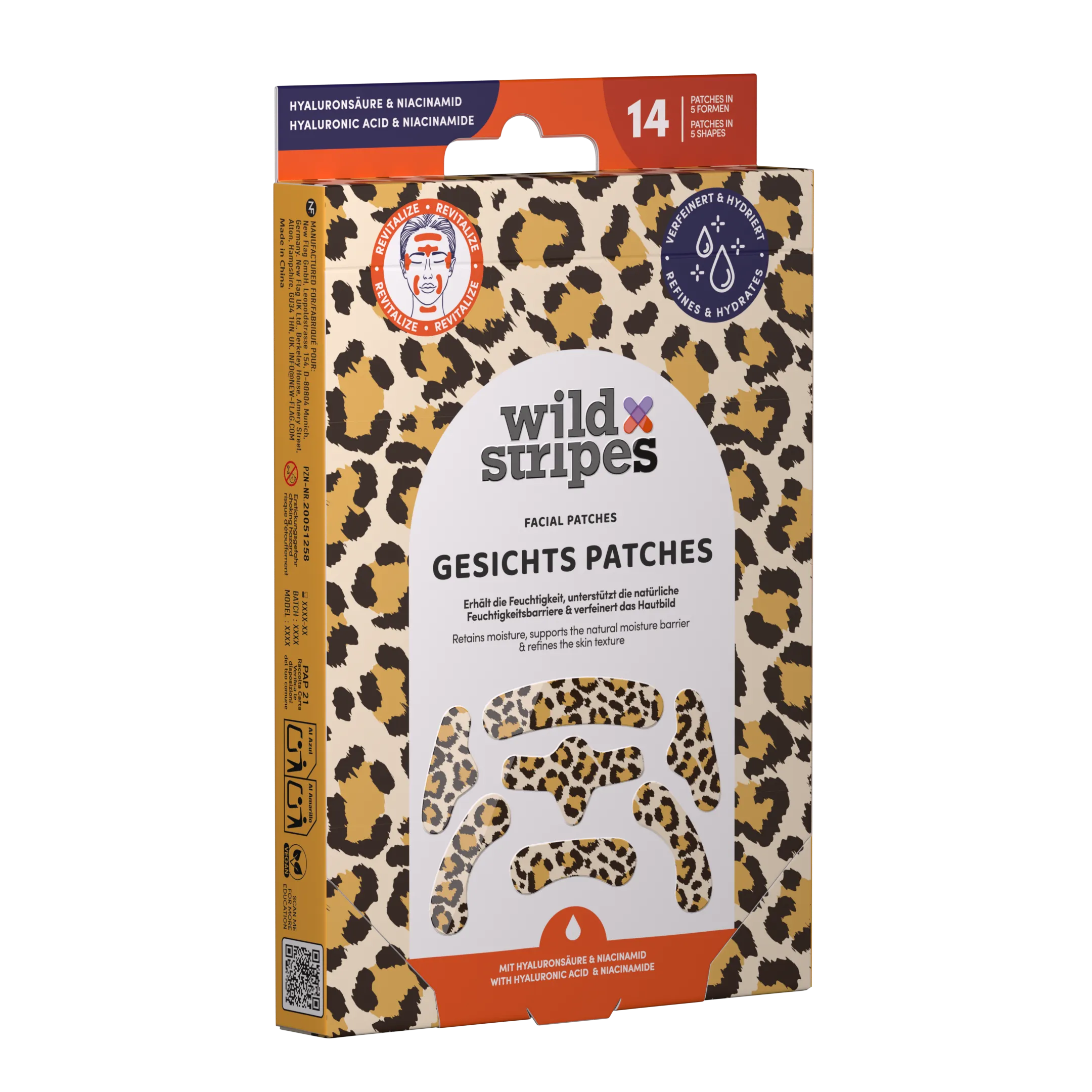 Wild Stripes Facial Patches Animal Leo (14 stuks)