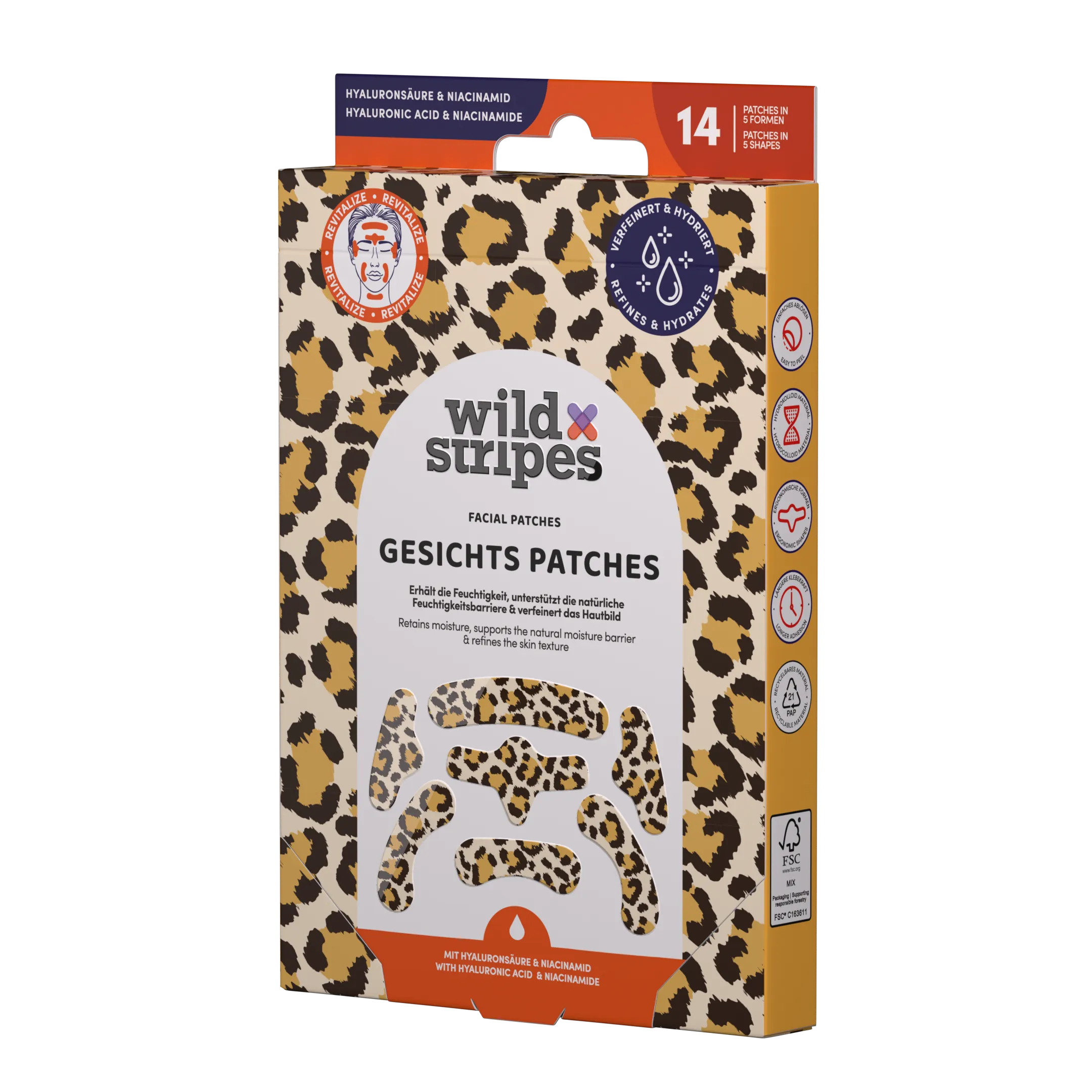 Wild Stripes Facial Patches Animal Leo (14 stuks) - image 2