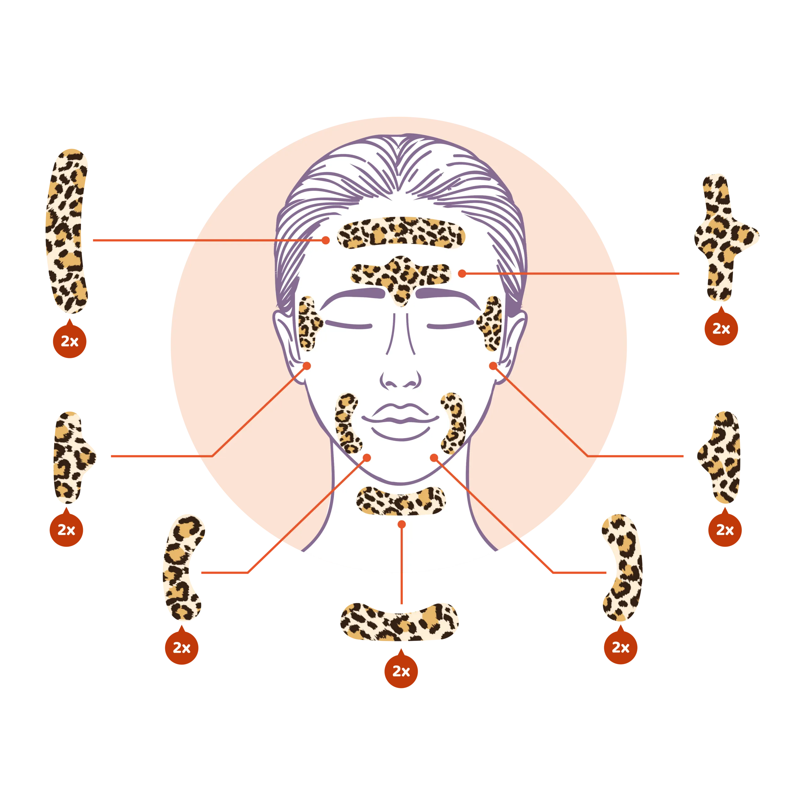 Wild Stripes Facial Patches Animal Leo (14 stuks) - image 5
