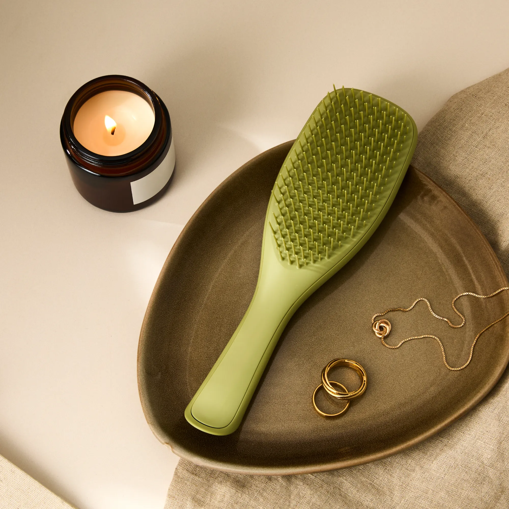 Tangle Teezer Ultimate Detangler Matte Olive Green (1 stuk) - image 5