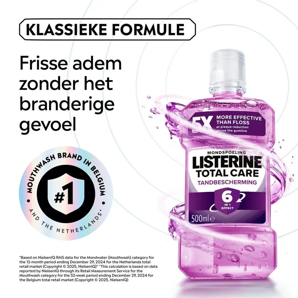 Listerine Mondwater Total Care Tandbescherming (500 ml)