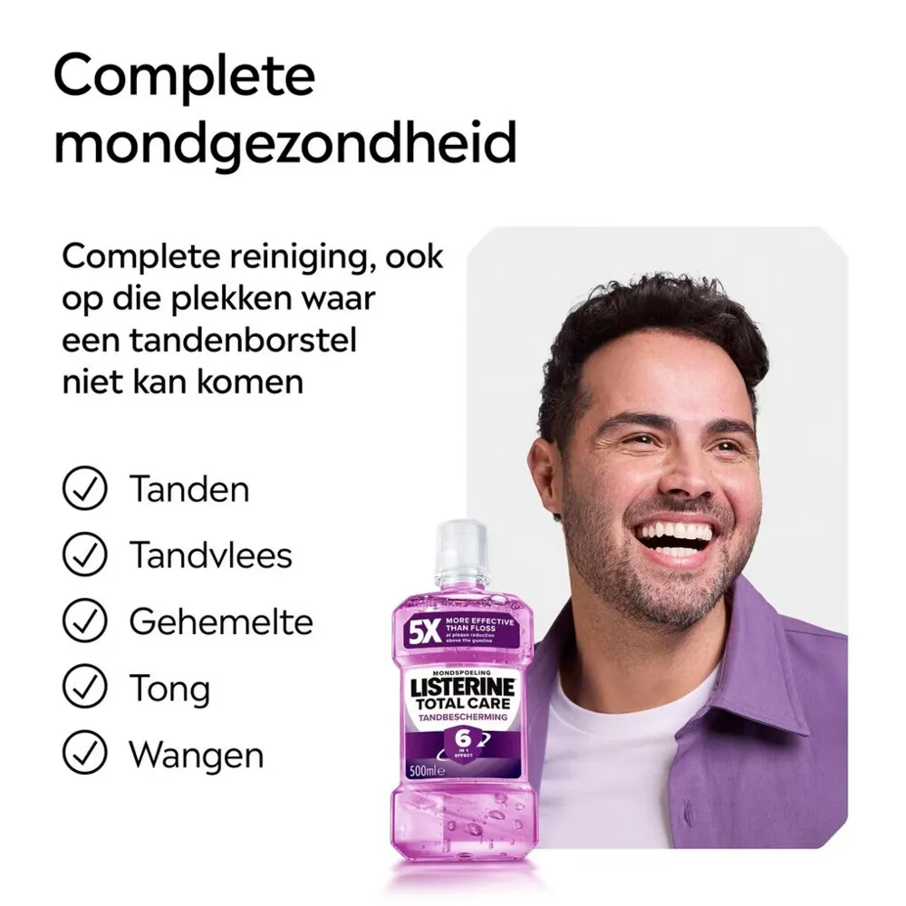 Listerine Mondwater Total Care Tandbescherming (500 ml) - image 3