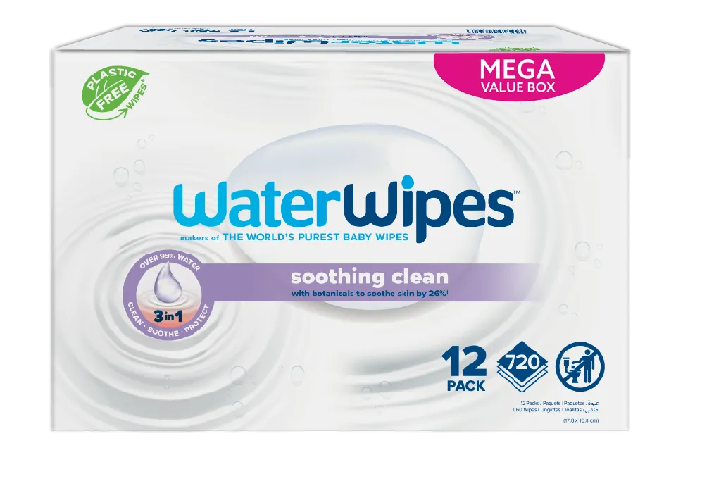 Waterwipes Billendoekjes - Soothing (12 x 60 stuks)