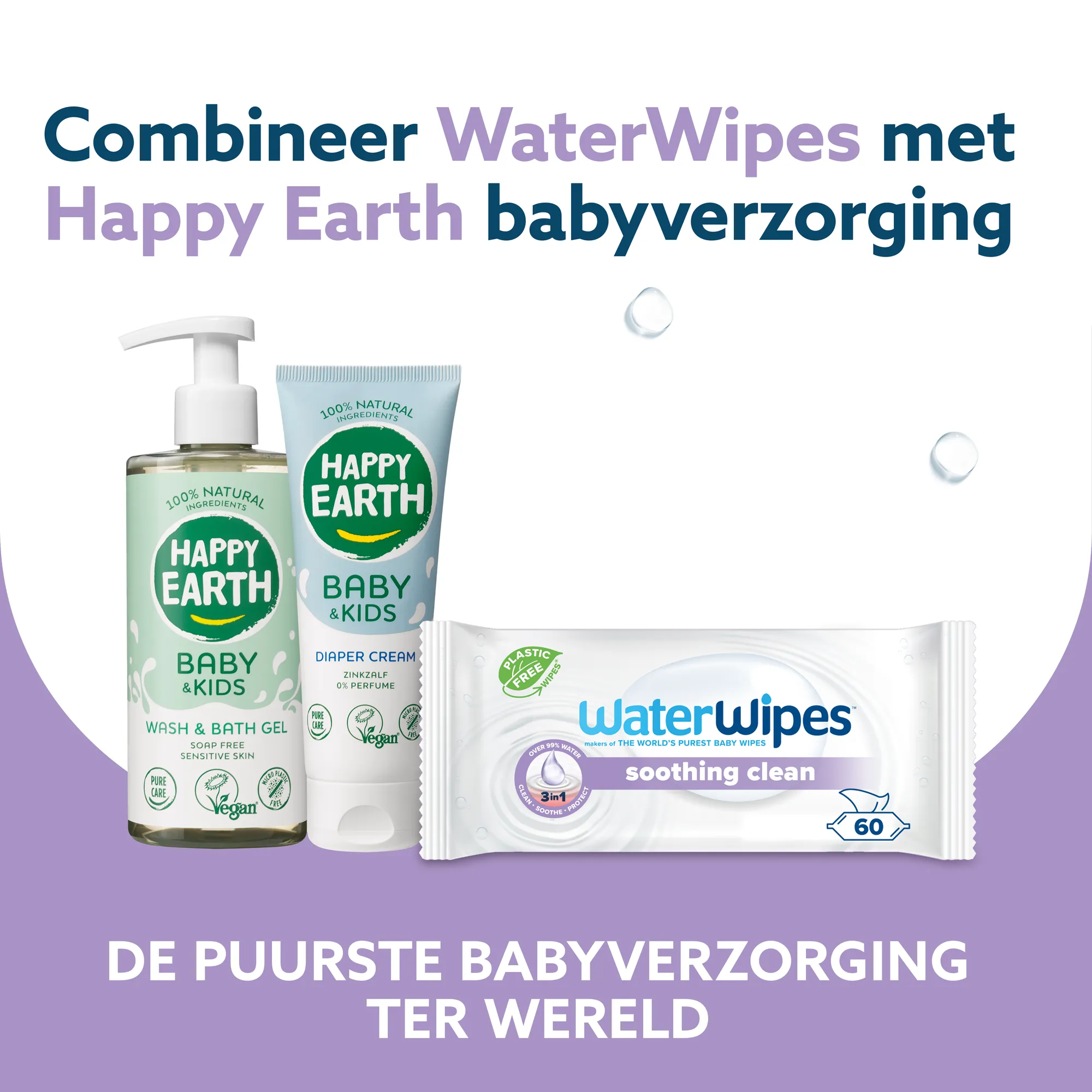 Waterwipes Billendoekjes - Soothing (12 x 60 stuks) - image 5
