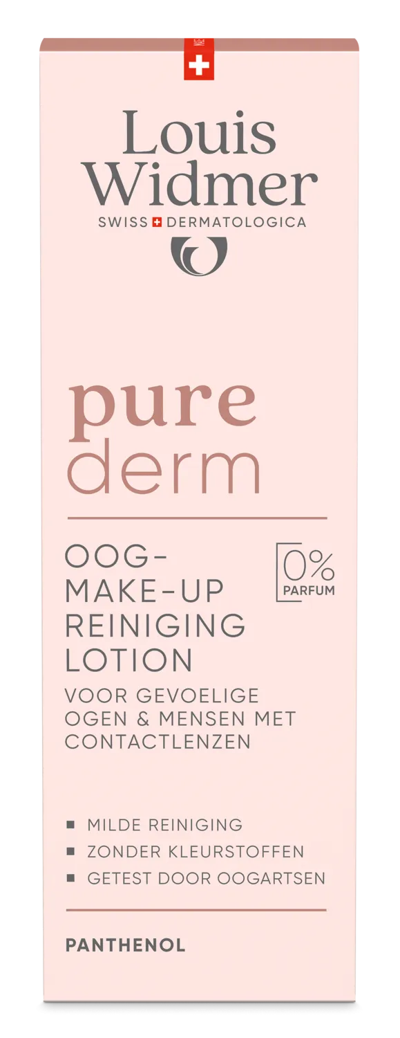 Louis Widmer Purederm Oogmake-up Reiniging Lotion zonder Parfum (100 ml)