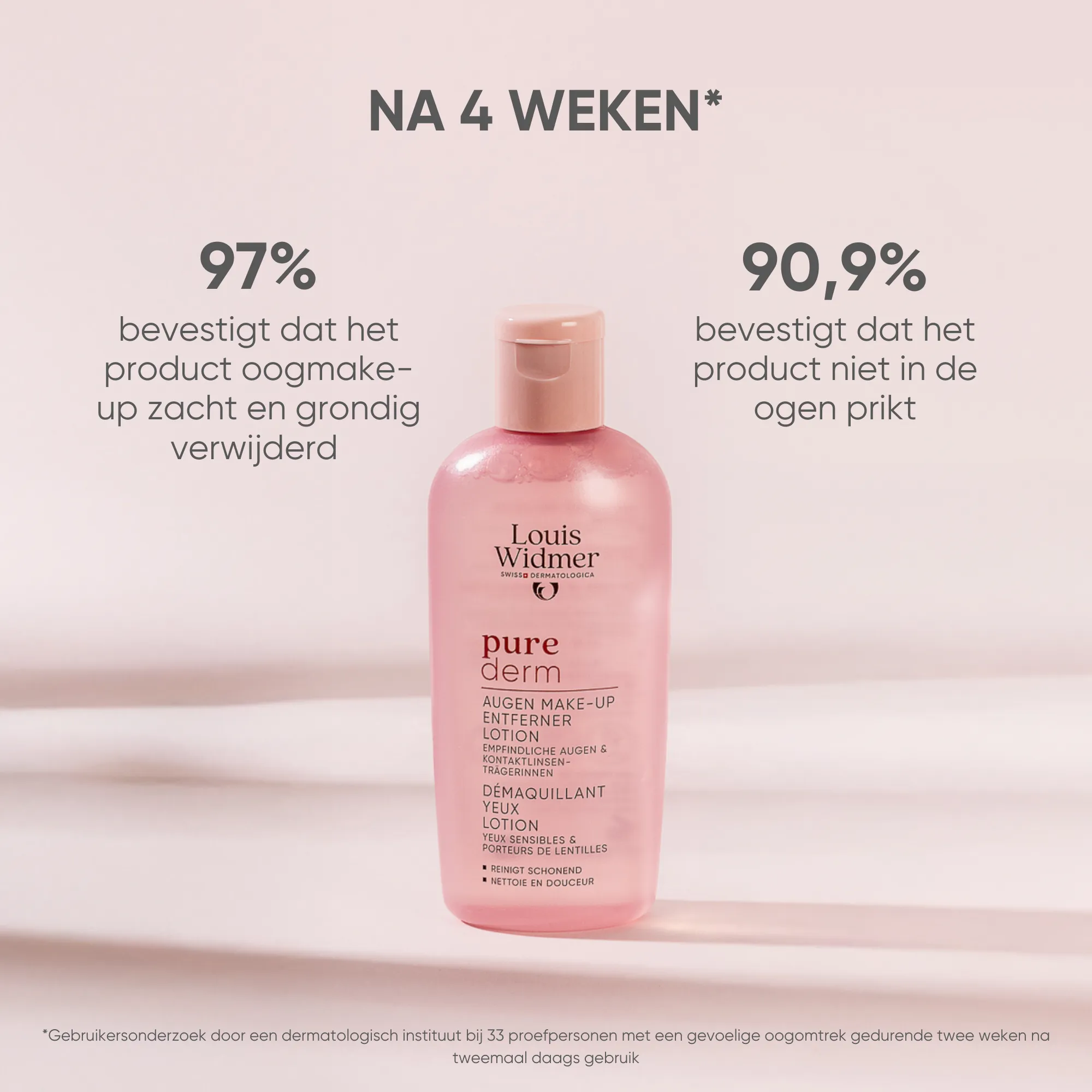 Louis Widmer Purederm Oogmake-up Reiniging Lotion zonder Parfum (100 ml) - image 3