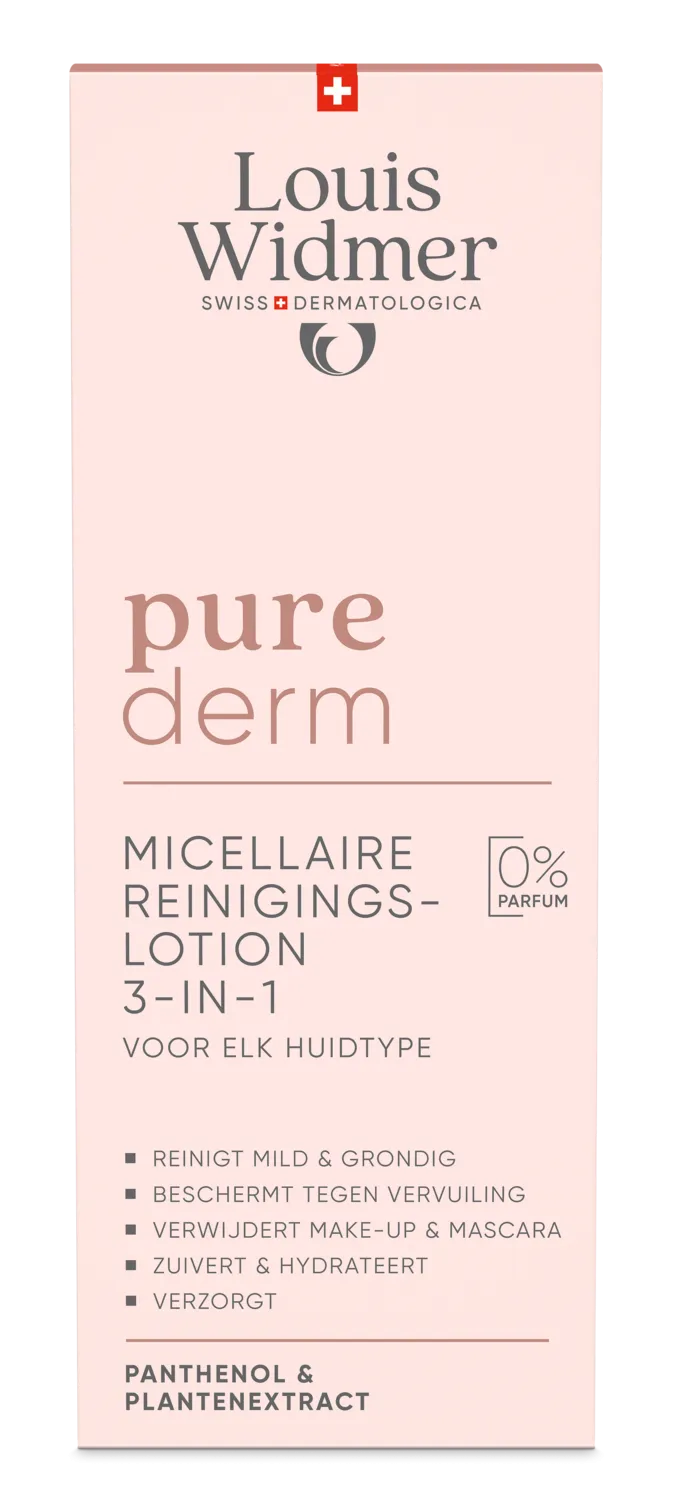 Louis Widmer Purederm Micellaire Reinigingslotion zonder Parfum (200 ml)